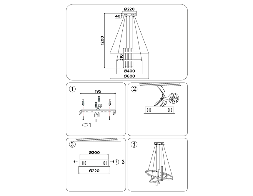 FL5371/2+3 WH белый 93W 3000K/4200K/6400K+4200K D600/400*1200 (ПДУ ИК)